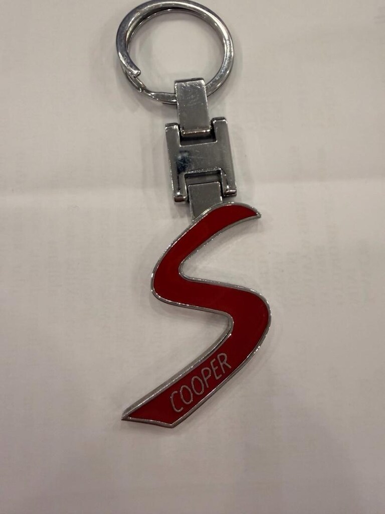 mini cooper S logolu metal anahtarlık - 2