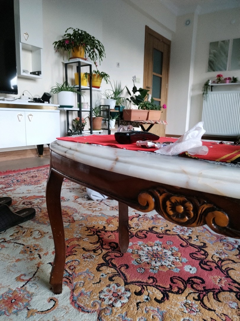 antika sehba 1 adet büyük 1 adet küçük 2 adet mermer tabla emsalsiz - 2