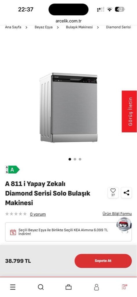 Sıfır Arçelik bulaşık makinesi garantisi başlatılmadı - 6