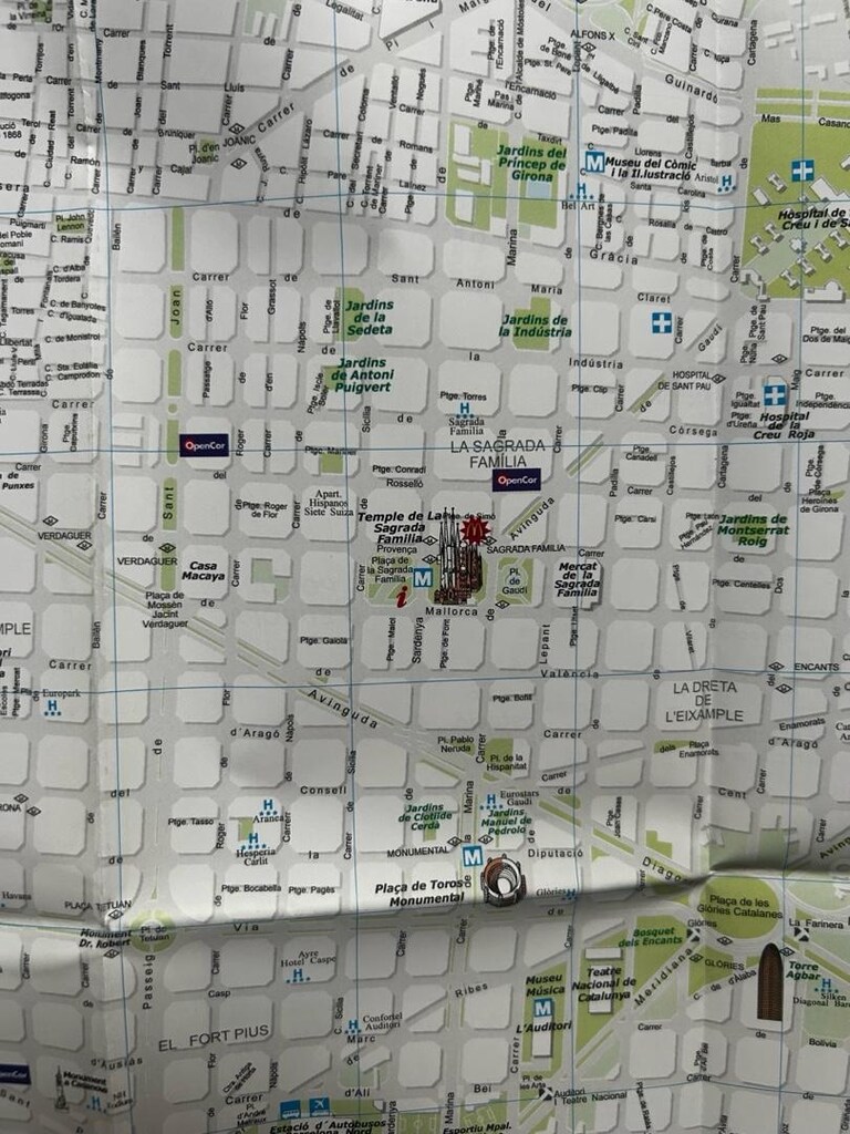 Barcelona Map / harita. - 8