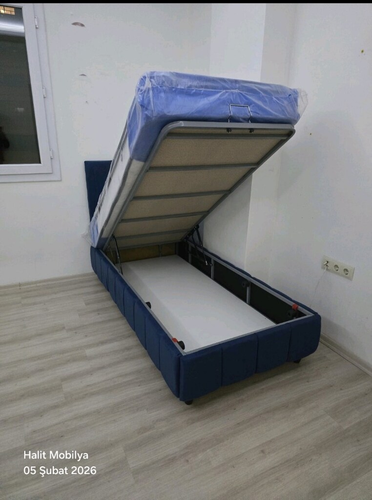 Tek kişilik baza Başlık yatak takım sandıklı baza - 5