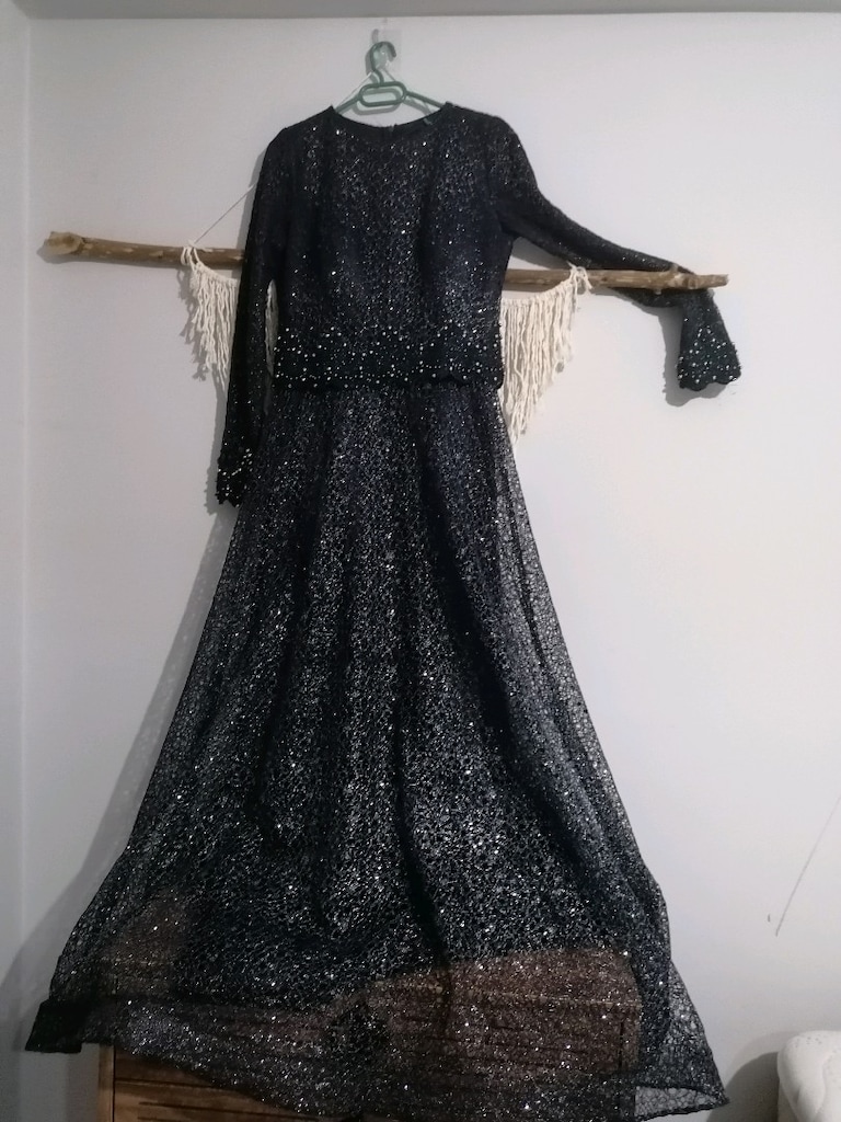 Lacivert abiye - 2