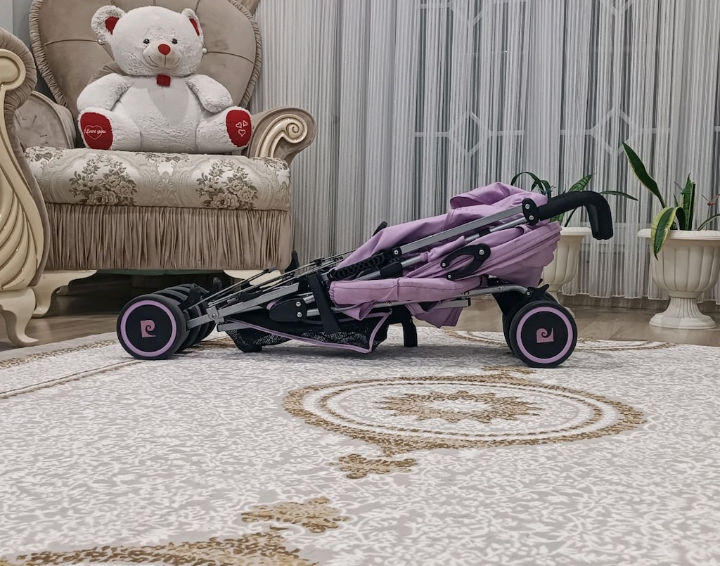 Sıfır Ayarında Pierre Cardin Baston Bebek Arabası Tam Yatar - 6