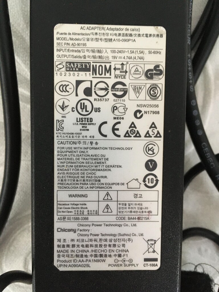 Chicony Orijinal Samsung Laptop Adaptör Şarj Aleti A10-090P1A - 2