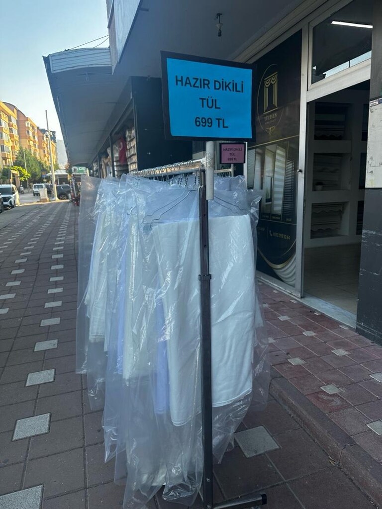 İHRACAT FAZLASI DİKİLİ TÜL PERDELER