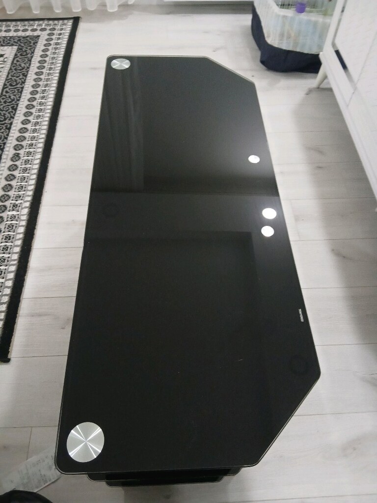 siyah 3 katlı TV ünitesi - 3