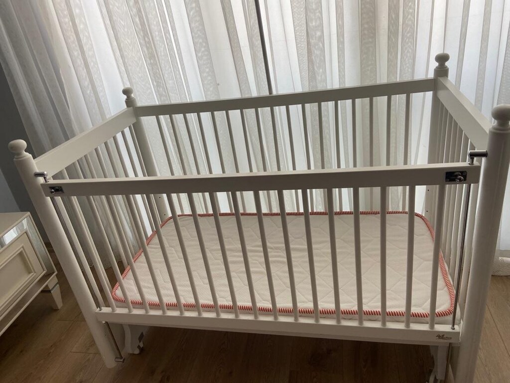 meltem mobilya beyaz beşik pudra beyaz - 7