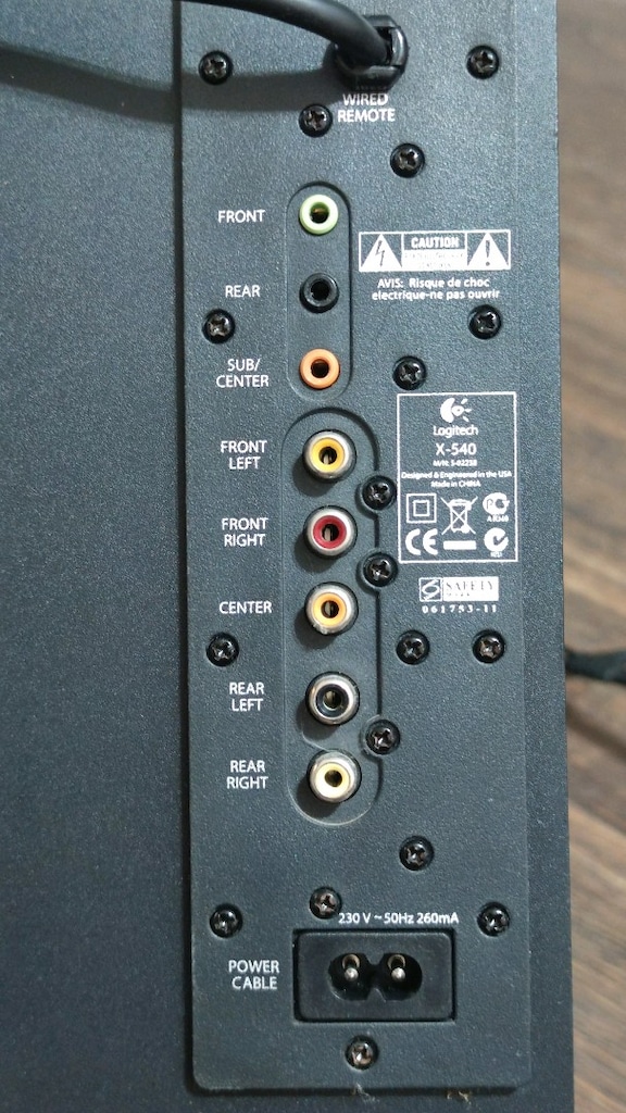 LOGİTECH X-540 5.1 SURROUND SES SİSTEMİ/ ÇOK TEMİZDİR - 12