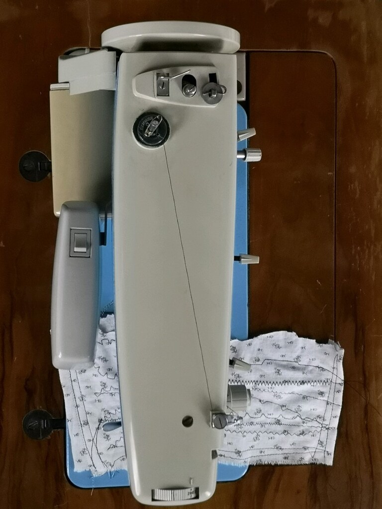 Fransız Singer Merritt Panoramic ev tipi dikiş makinesi Tam devir - 4