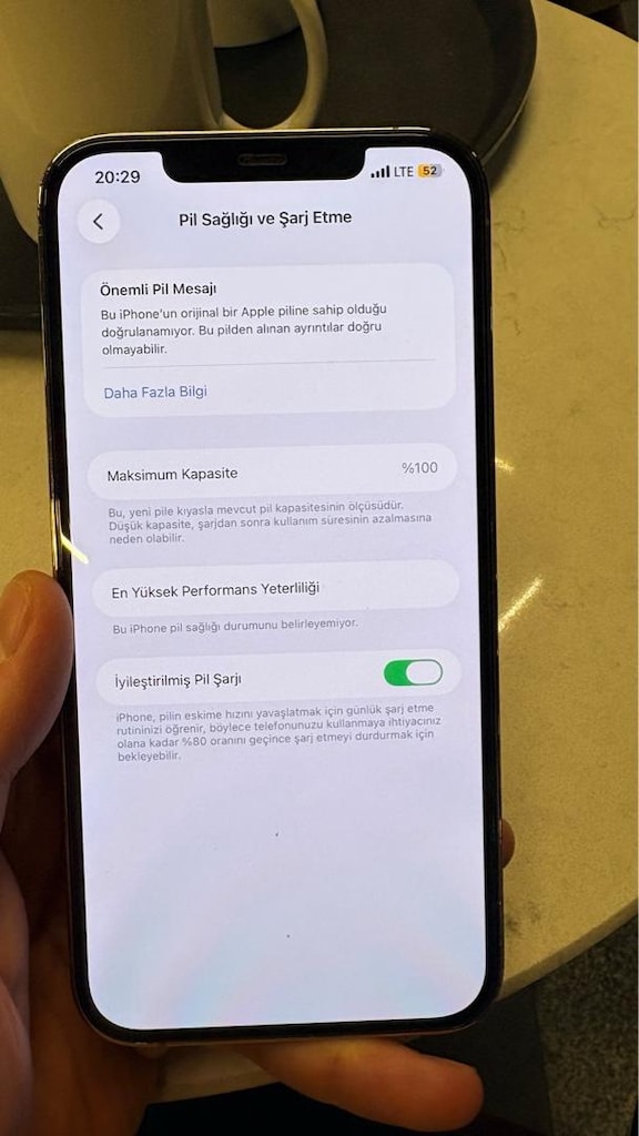 TERTEMİZ DARBESİZ İPHONE 12 PRO MAX 256GB GOLD - 5