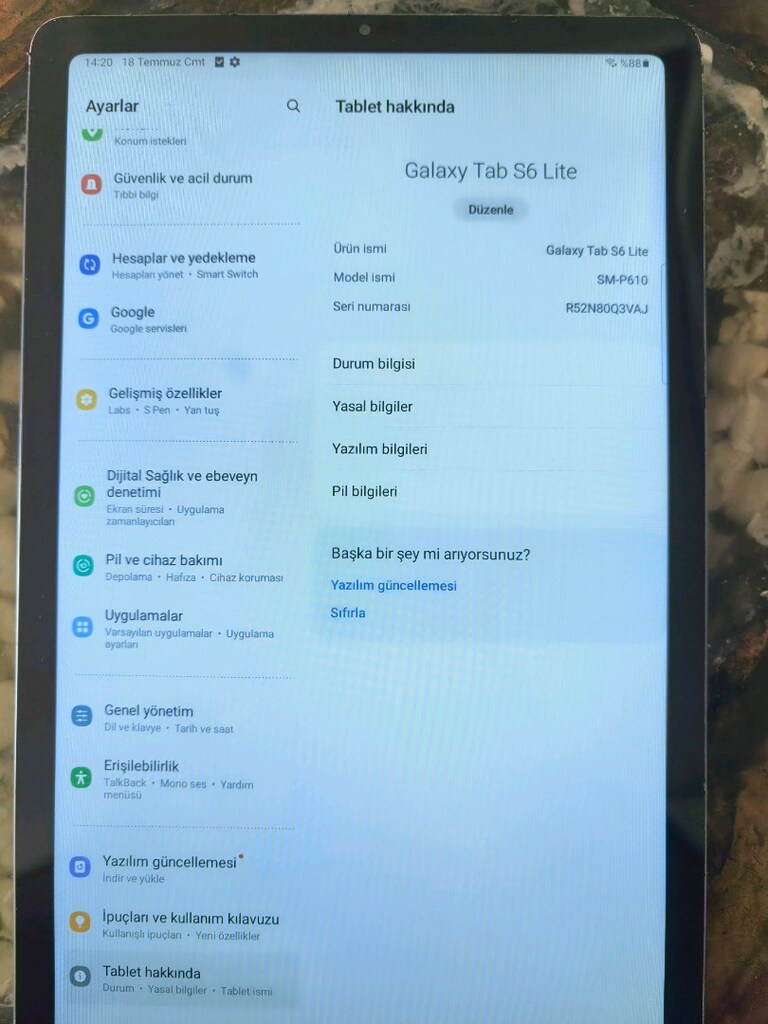 Samsung büyük ekranlı kalem özellikli s6 lite - 4