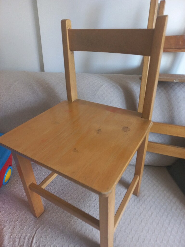 çocuk ahşap sandalye, aktivite sandalyesi - 3
