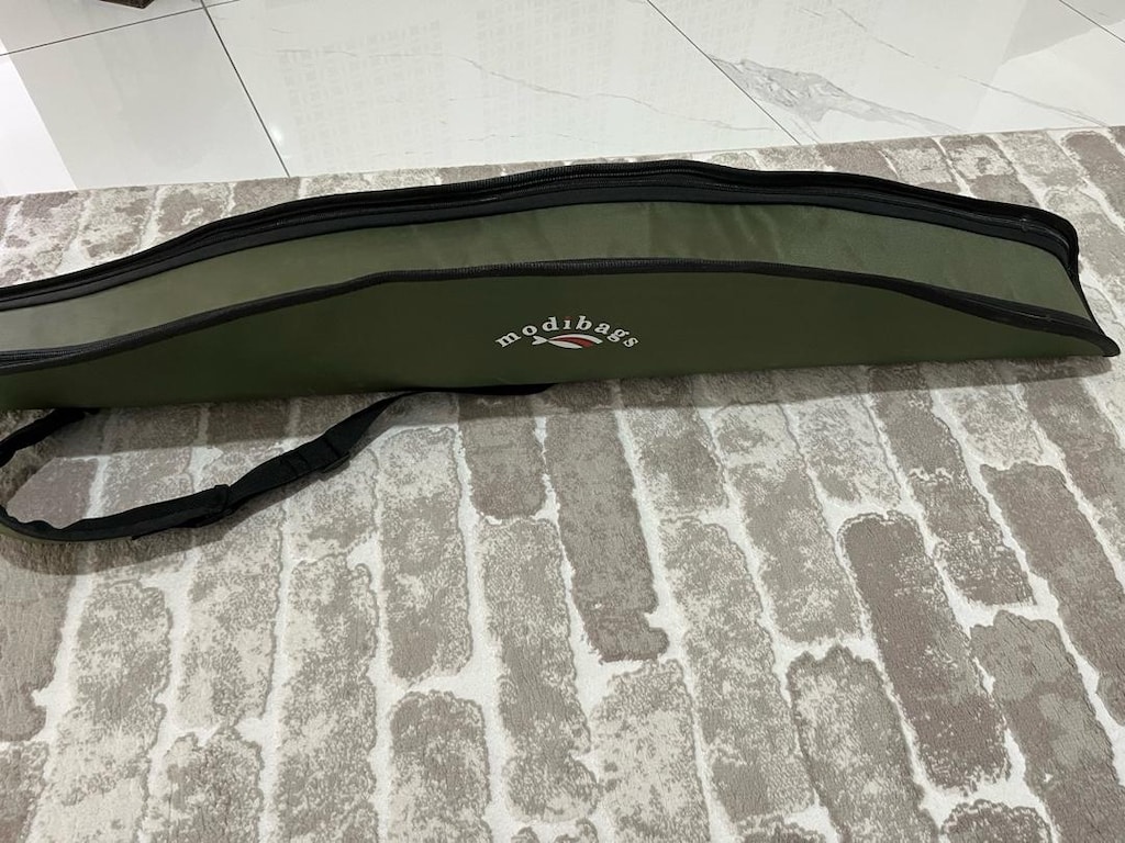 Modibags 143 cm Makine Bölmeli Sert Haki Renk Kamış Çantası - 2