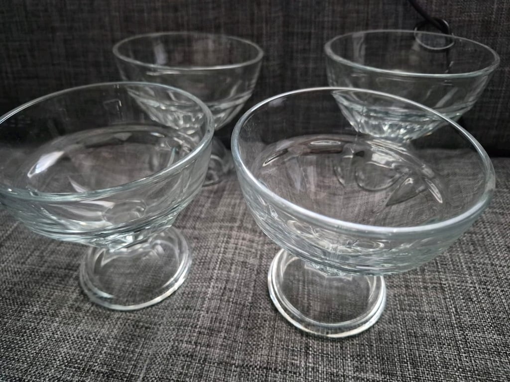 4 adet cam kase dondurma tatlı kasesi - 2