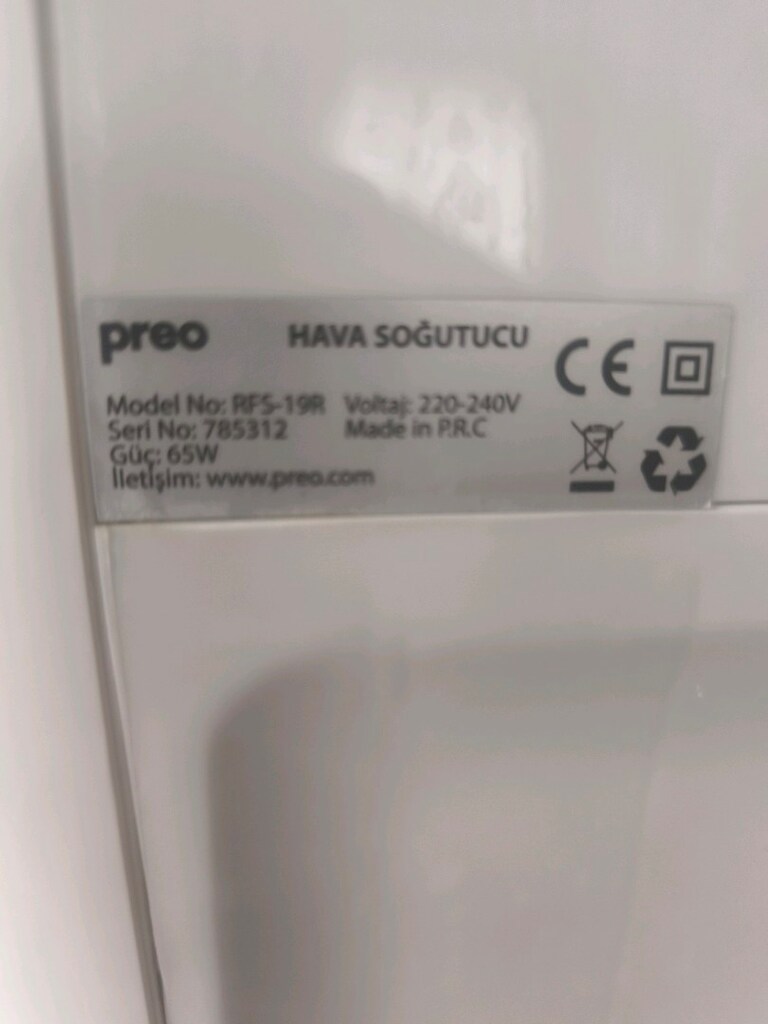 PREO RFS-19R HAVA SOĞUTUCU(SEYYAR TAŞINABİLİR TEKERLEKLİ) - 2