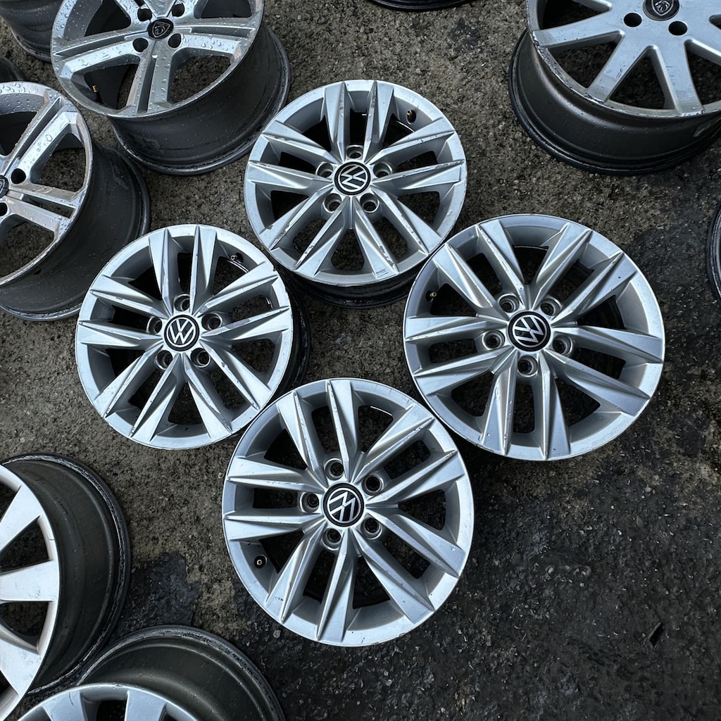 15 inç 5x112 Volkswagen Caddy Orijinal Ekipman Jant Takımı 2. El - 4