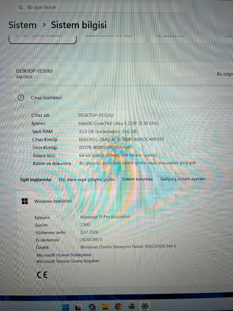 Bilgisayar Kasası Dolu Ekran KartıMsi 5060 RTX OC EDİTİON PC satılık - 5