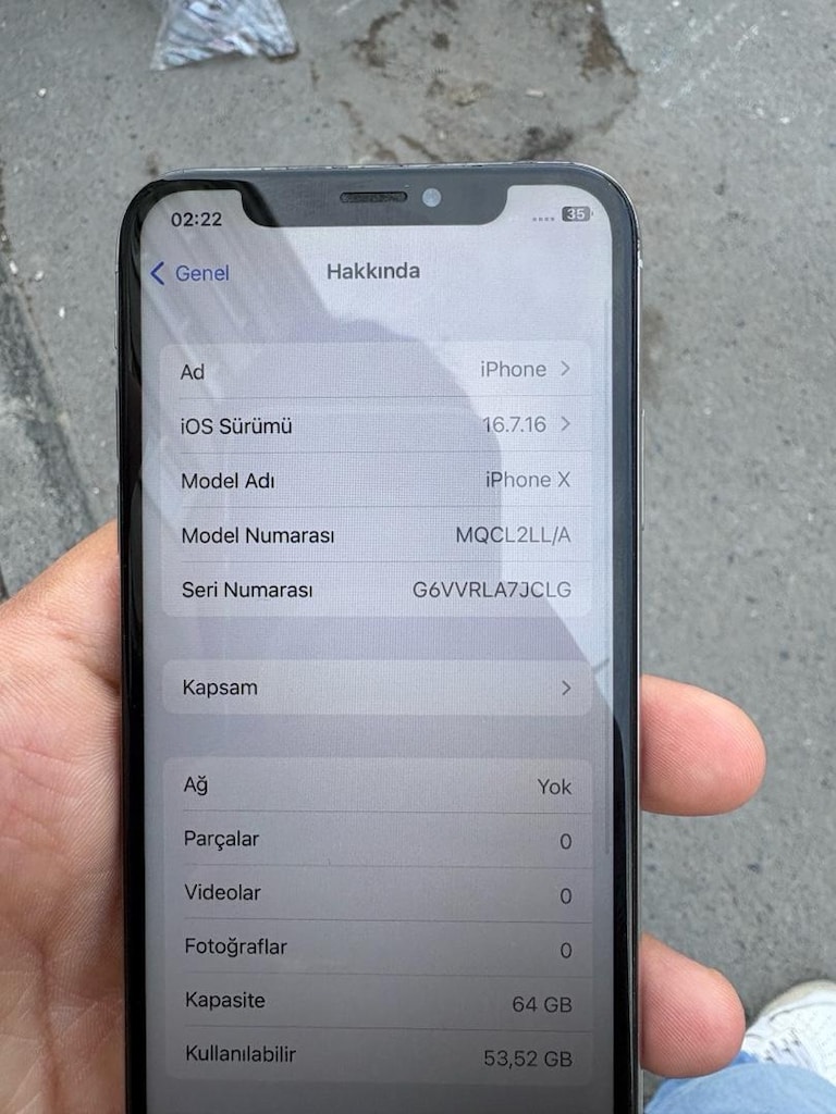 iPhone X 64 GB – Pil %100 – Face ID Aktif - 7