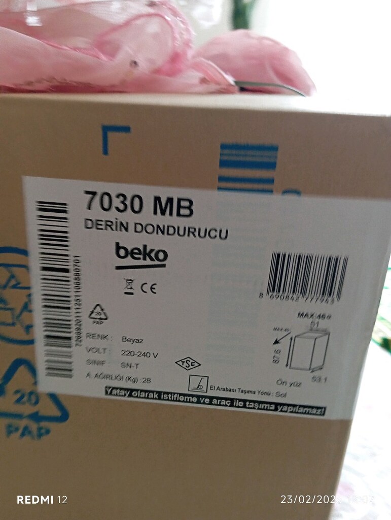 satılık sıfır dik dondurucu. Açmak için servis gelecek. - 3