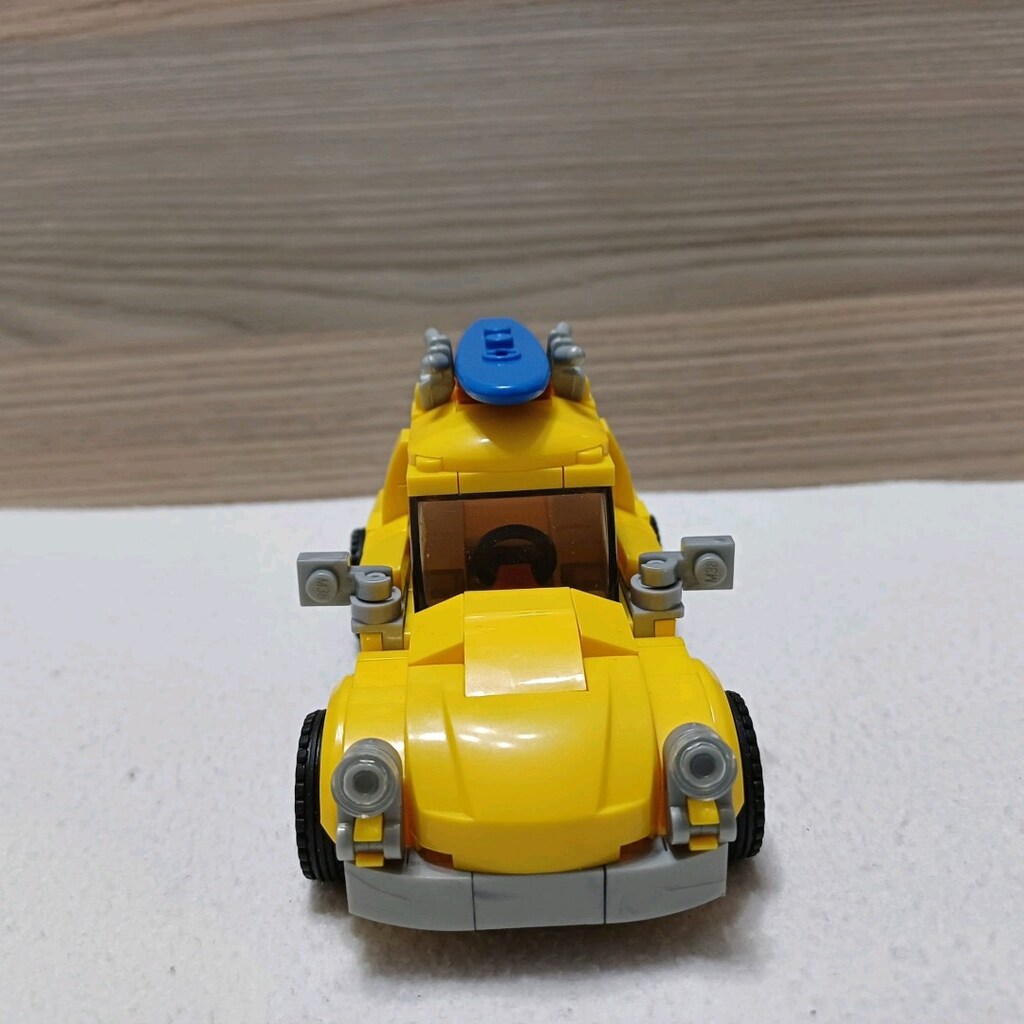 LEGO Uyumlu Nostaljik Sarı Vosvos & Sörfçü Figür Seti |Yapım Kılavuzlu - 8