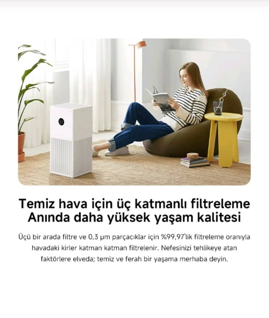 Uygun fiyatlı Sıfır Xiaomi Air Purifier 4 Lite Akıllı Hava Temizleyici - 7