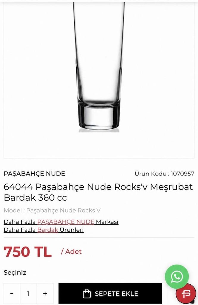 paşabahçe meşrubat bardağı - 7