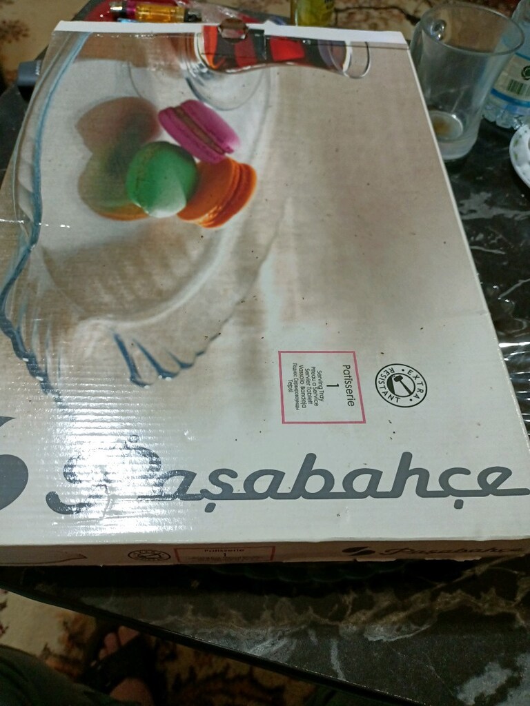 Paşabahçe cam yuvarlak tepsi - 5