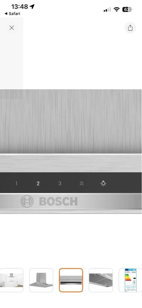 bosh ada tipi davlumbaz 90 cm - 2
