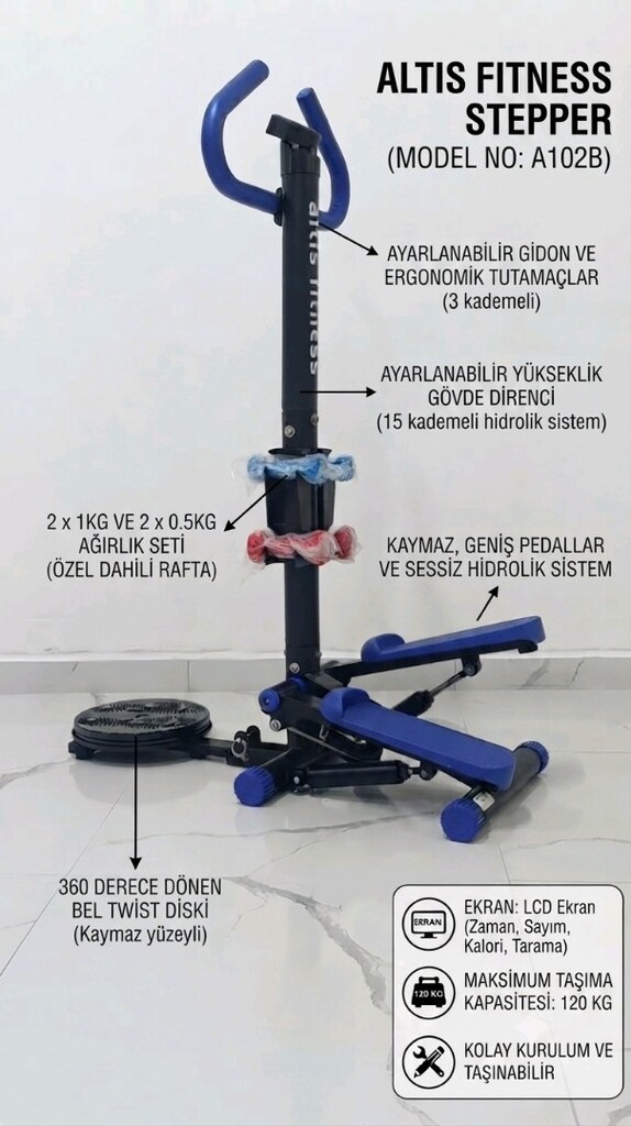 Altis Fitness MULTİ DAMBILLI Stepper ADRESE TESLİM Sağlıklı bir yaşam - 2
