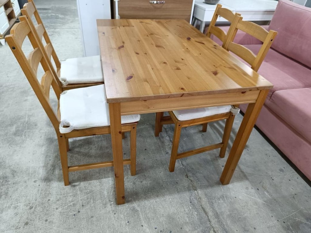 ahşap İkea masa 4 sandalye - 2