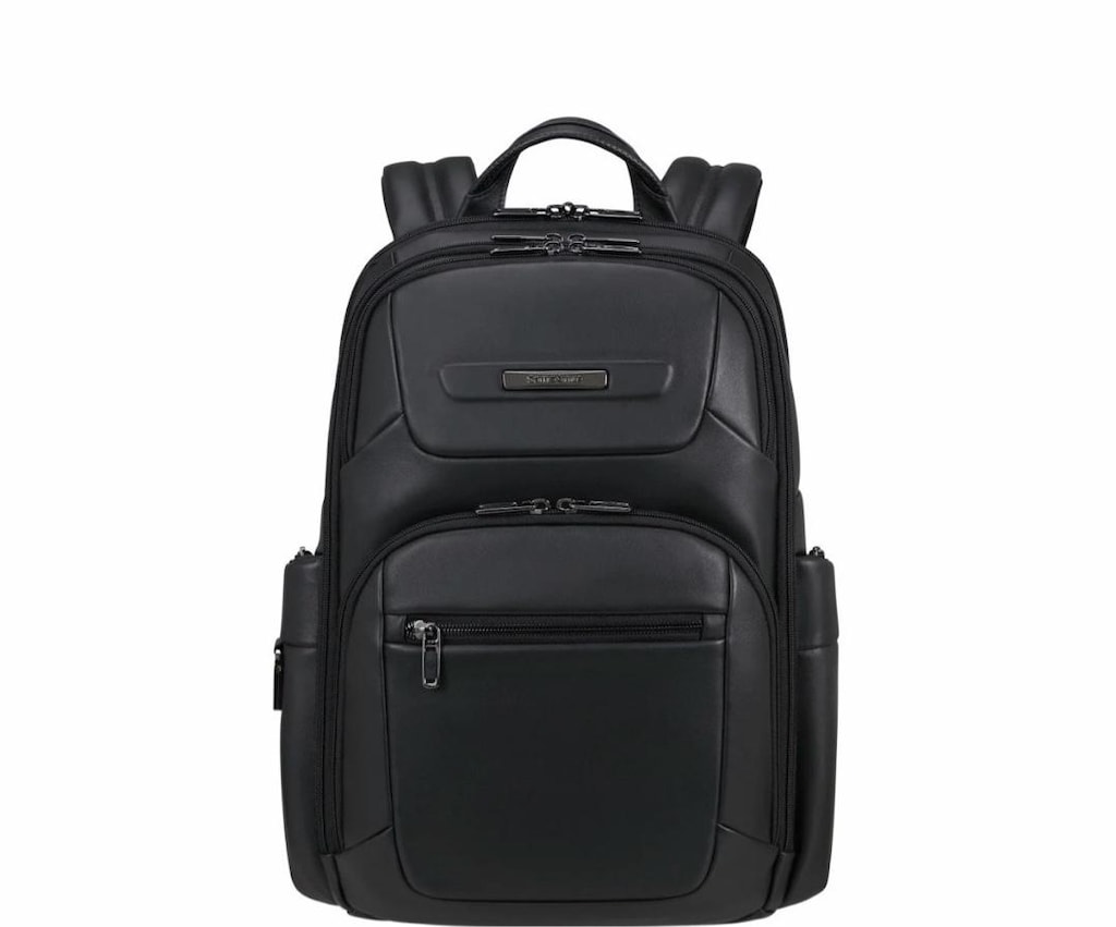 SAMSONITE Samsonite Siyah Pro-DLX 6 15.6'' Deri Laptop Sırt Çantası - 2