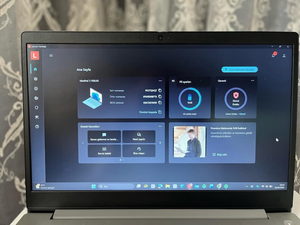 lenovo ıdeapad 3 ( intel İ5) - 16