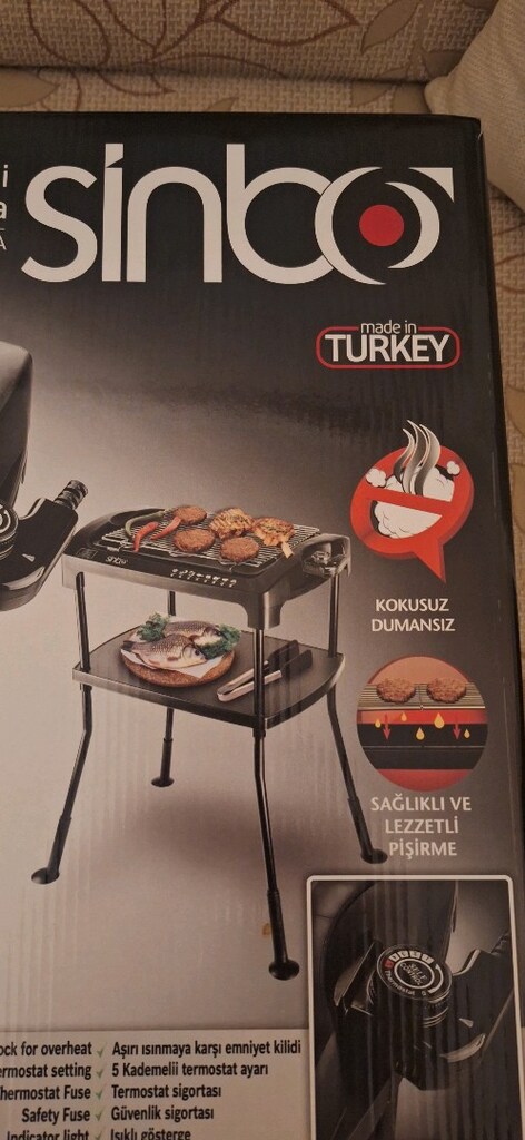 Sinbo SBG 7102A Elektrikli Ayaklı Izgara - 2