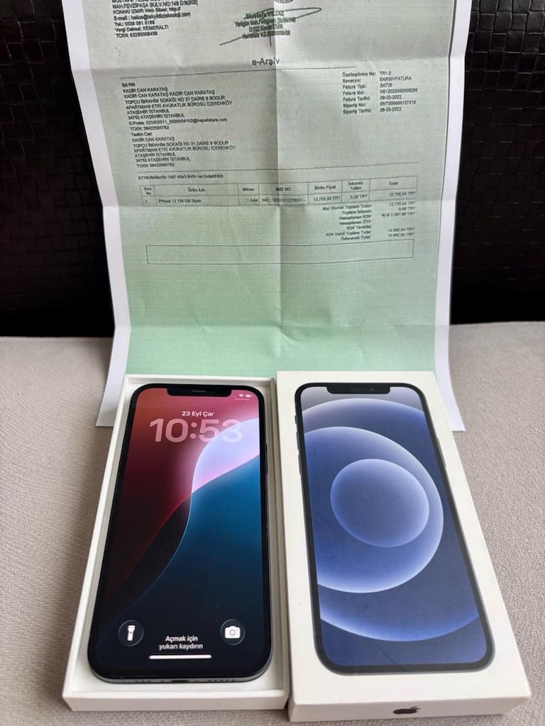 İphone 12 128Gb Pil %80 Kutulu Faturalı Tertemiz İlk Sahibinden - 3