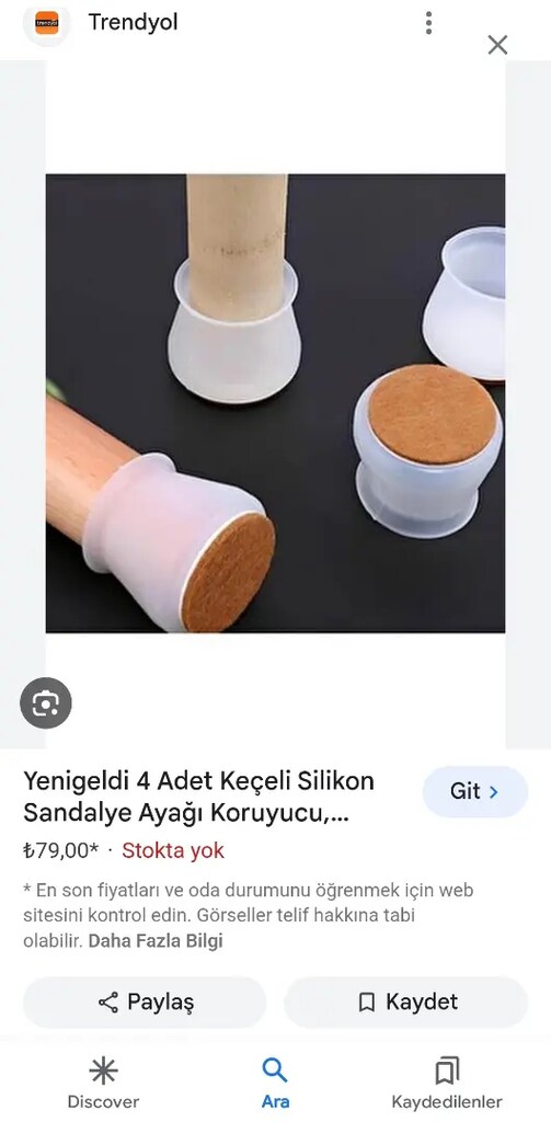 50 Adet Sandalye Masa Ayak Koruyucu, Ahşap yüzey Koruyucu - 2 Çeşit - 2