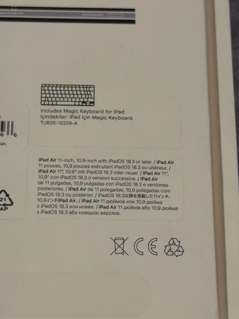 APPLE 11 inç iPad Air (M3) için Magic Türkçe Q Klavye - 6