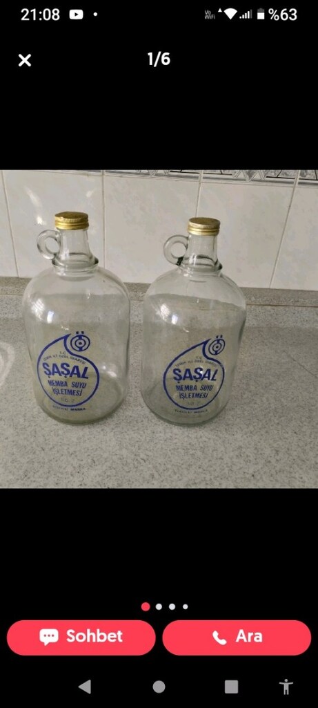 Cam şaşal şişesi