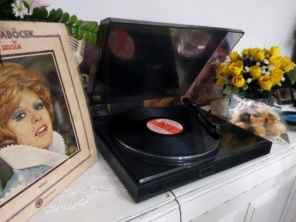PLAKCALAR STEREO DEK YARİ OTAMATİK DEVİR AYARLİ STRASFORLU TEMİZ FAAL - 4