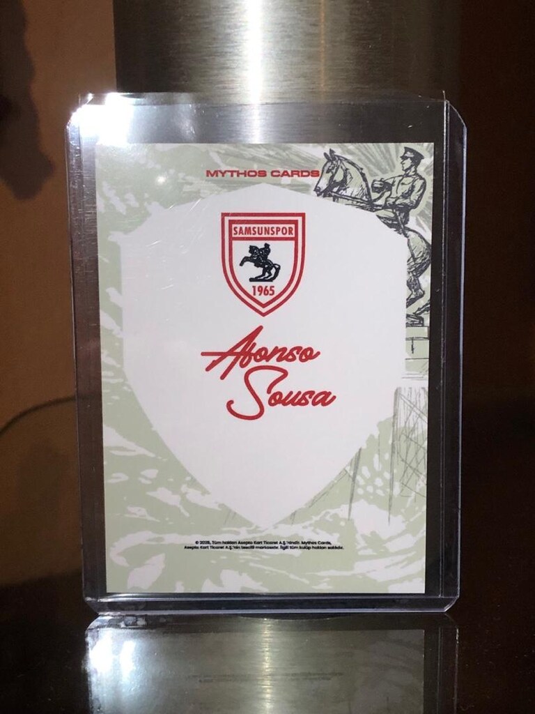 Afonso Sousa mythos samsunspor ıslak imzalı kart - 2