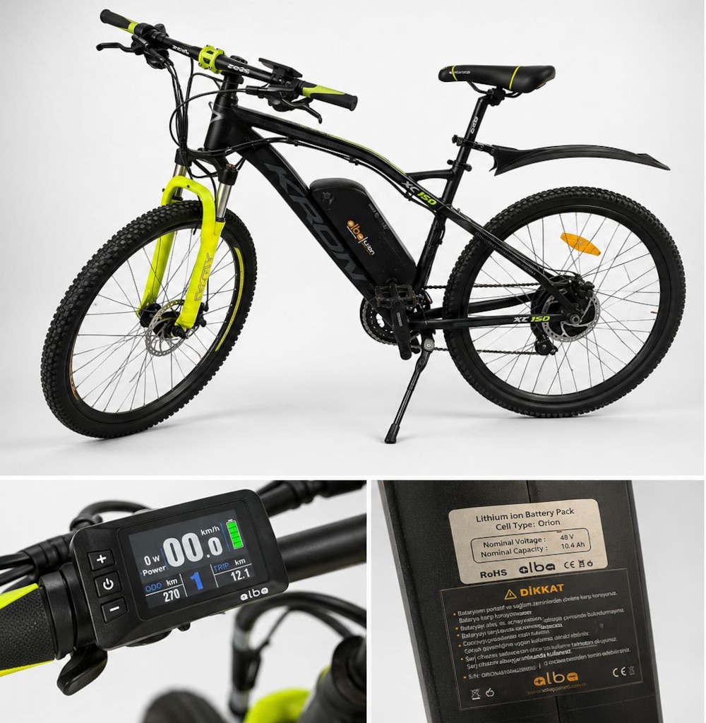 KRON XC150 26 Jant Elektrikli Bisiklet – 270 km – Çok Temiz