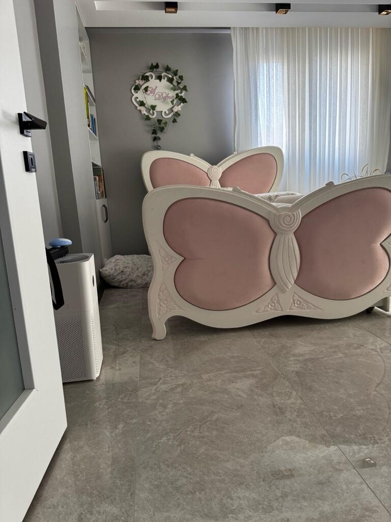 Çocuk , genç odası ( Pembe kelebek modeli ) - 6
