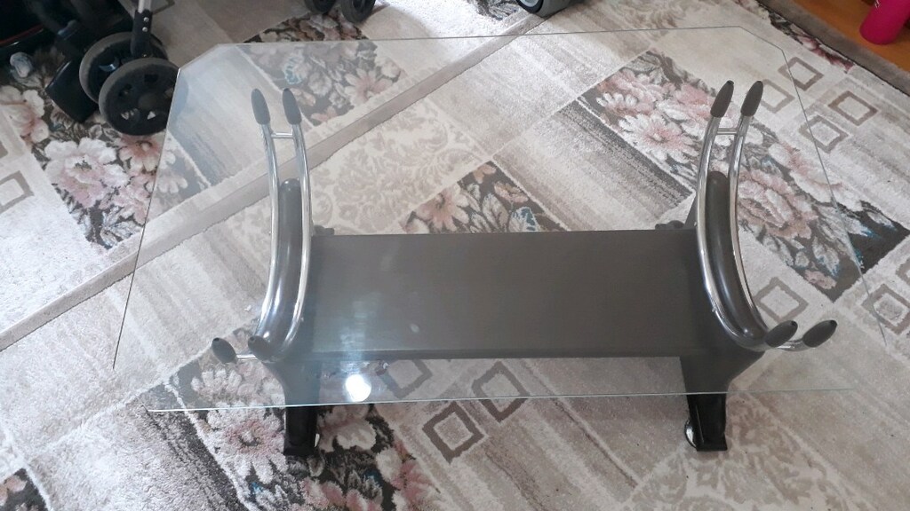 orta sehpa camli modern hiç kullanilmadi sifir ürün - 6