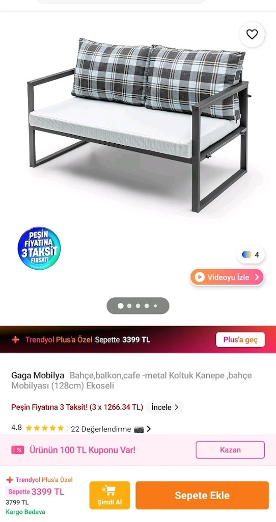Bahçe,balkon kanepe ikili - 2
