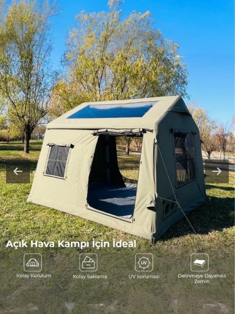 HABL MARKA TENTELİ ŞİŞME ÇADIR – 4 MEVSİM KAMP KONFORU! - 4