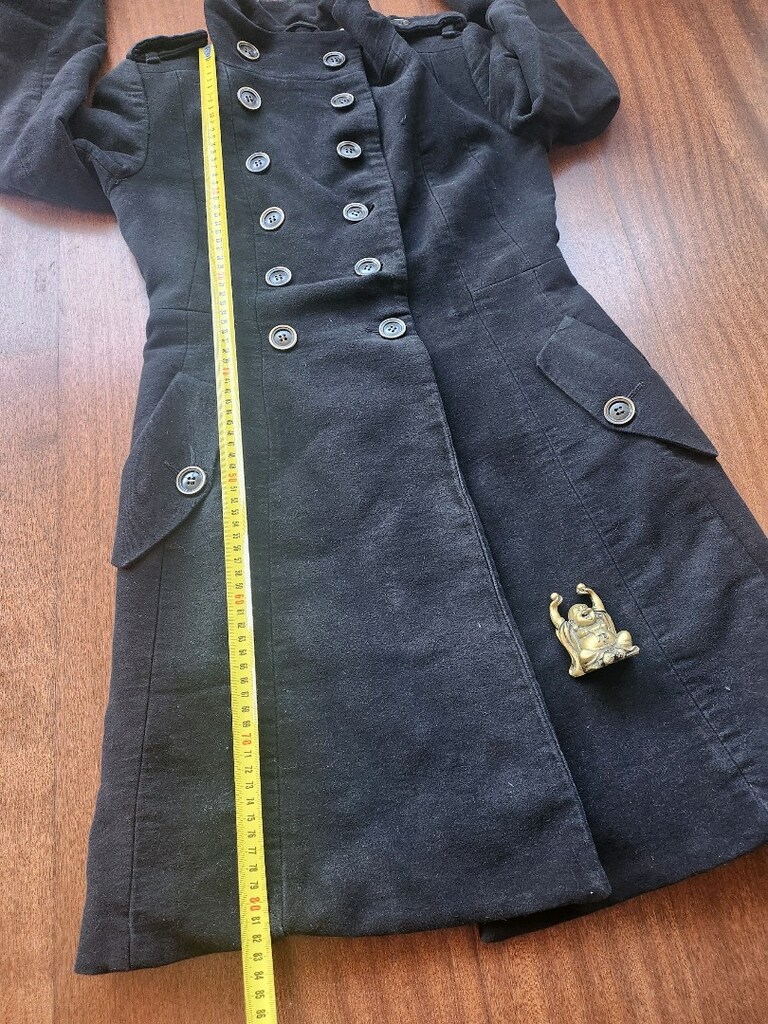 MANGO SUIT PETIT SİYAH PAMUK KABAN - 17