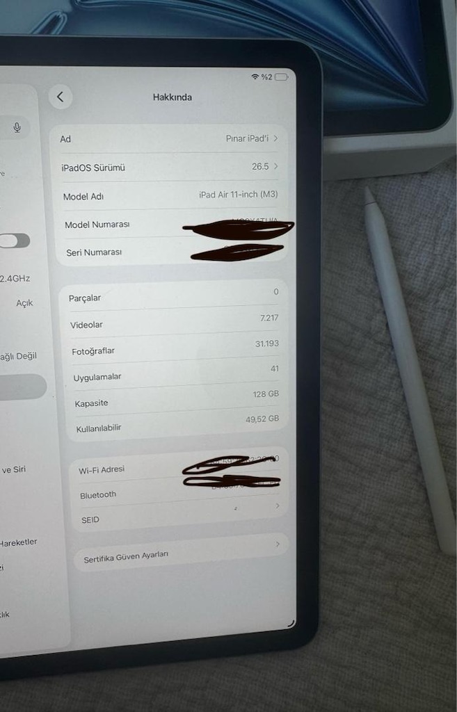 iPad Air 11inç M3Çip ve pro pencil - 3