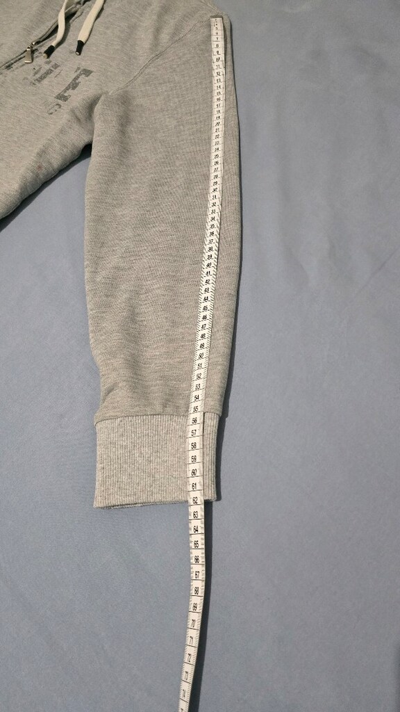Collezione Fermuartlı Gri Kapüşonlu Sweatshirt L Beden - 3