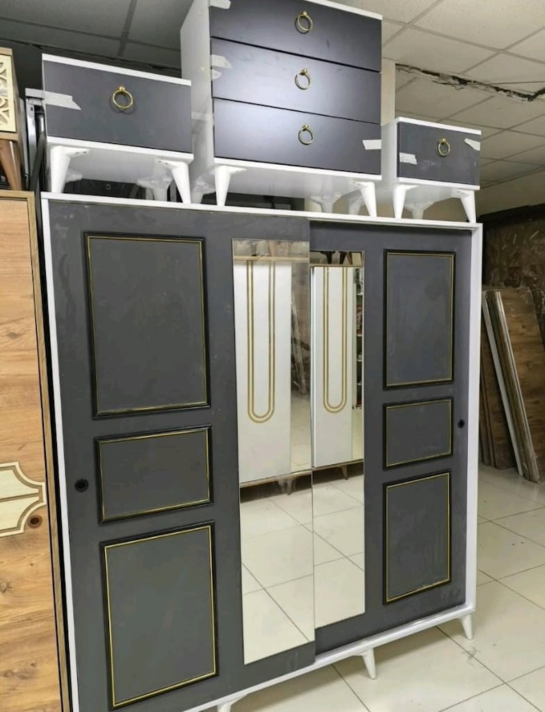 yatak odası takımı dolap şifonyer komodin baza başlık - 3