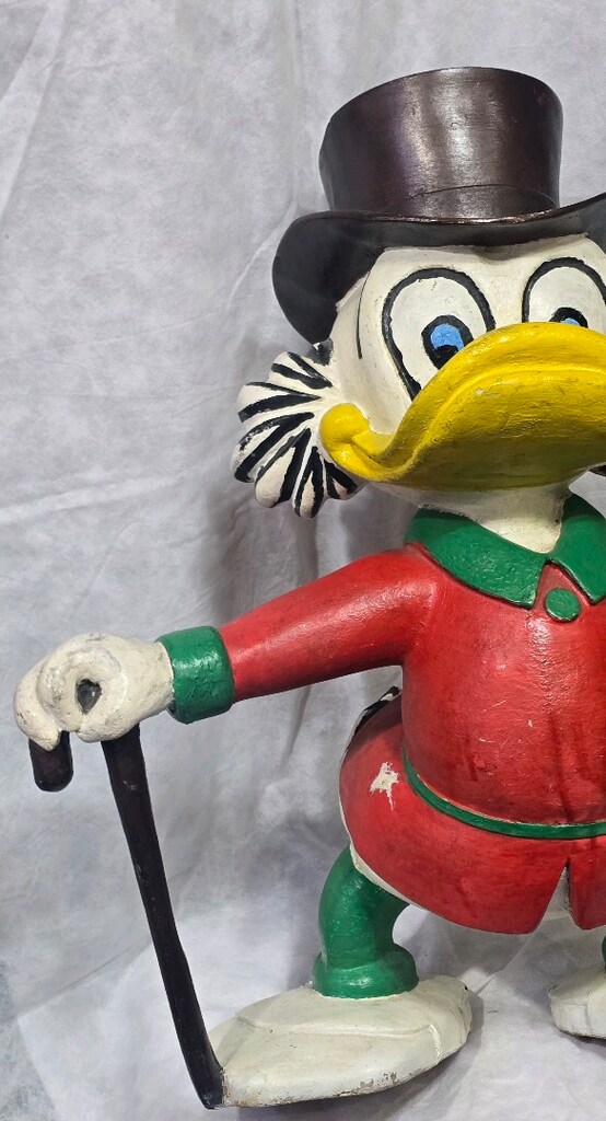 Vintage Disney Varyemez Amca ( 60 cn.) Bastonlu Kolleksiyonluk Heykel - 4