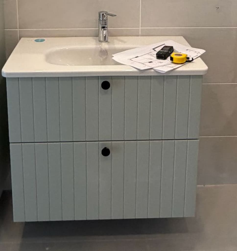 Vitra Root Groove Lavabo Dolabı + Lavabo